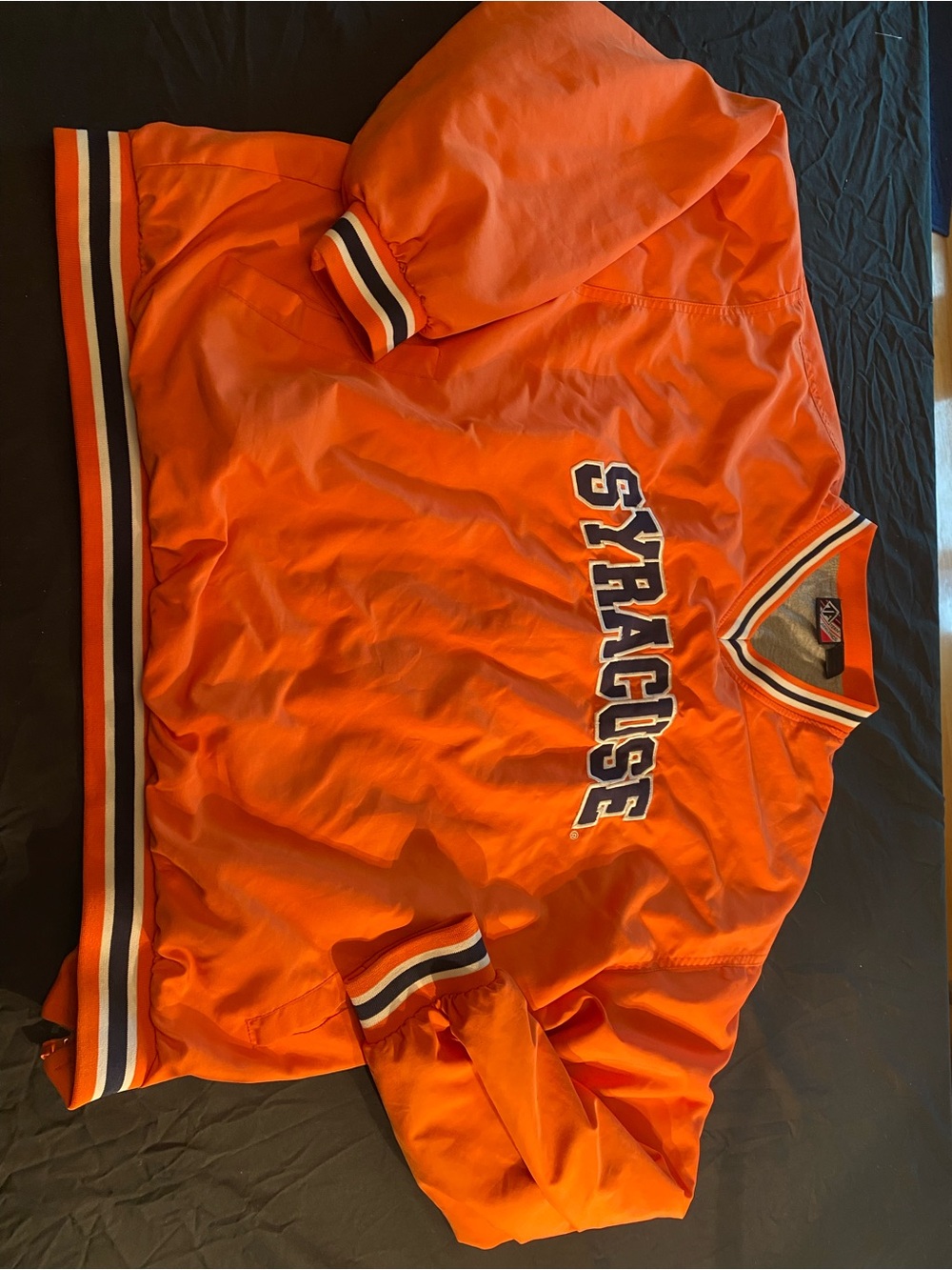 Orange Syracuse Pullover Jacket